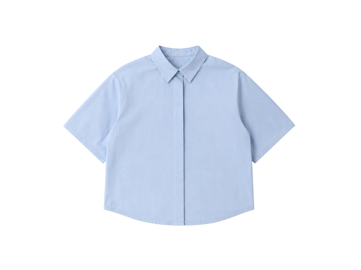 blue boxy shirt